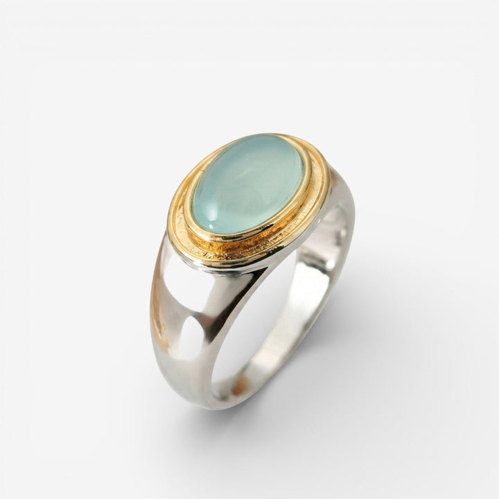 Gabi | Bague en Pierre de lune verte Vintage