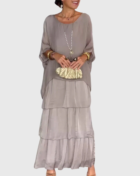 Patricia | Robe Élégante Longue et Fluide