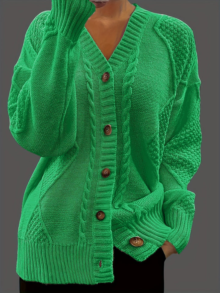 Florine | Pull Doux à Motif Floral Torsadé