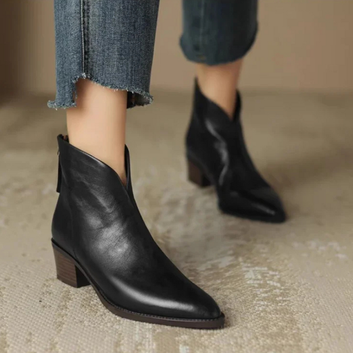 Sonya | Bottines en Cuir Essentielles