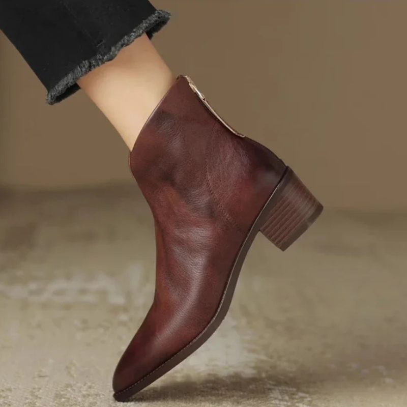 Sonya | Bottines en Cuir Essentielles
