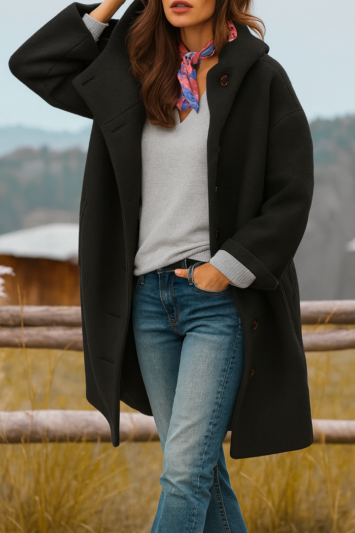 Kaia | Manteau Casual avec Capuche Élégant