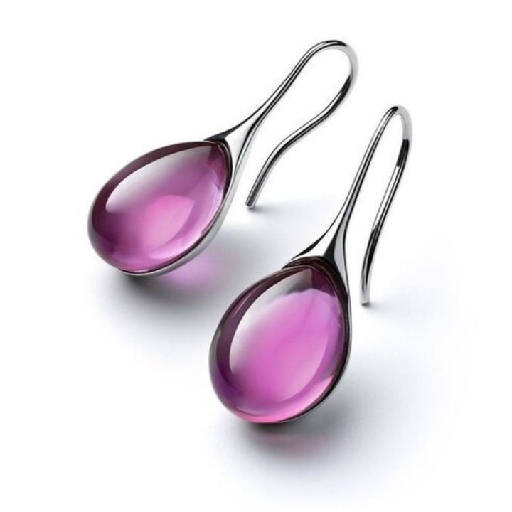Mireille | Boucles d'Oreilles en Cristal d'Or et d'Argent