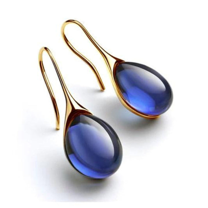 Mireille | Boucles d'Oreilles en Cristal d'Or et d'Argent