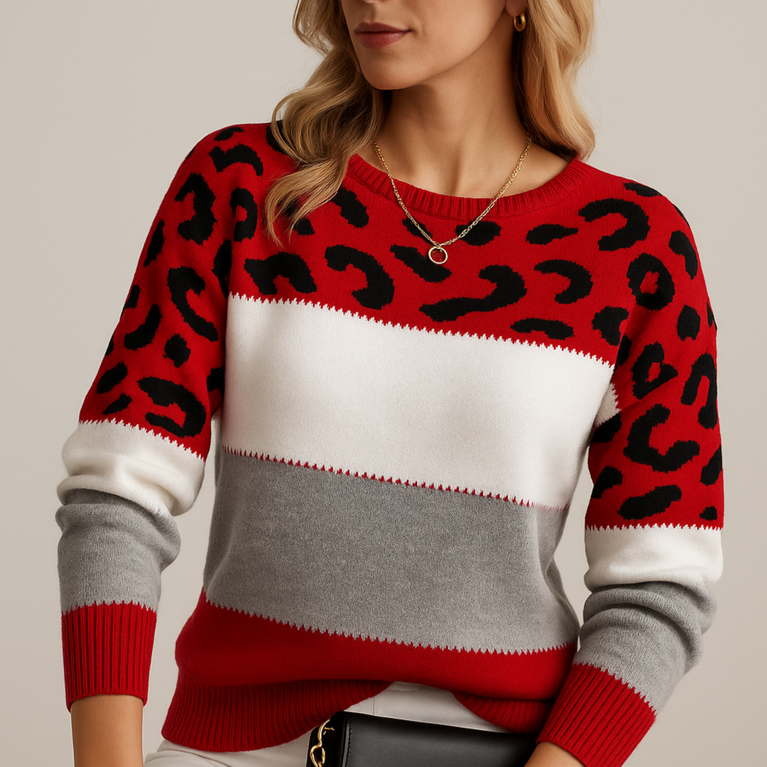 Louise | Pull Élégance Léopard