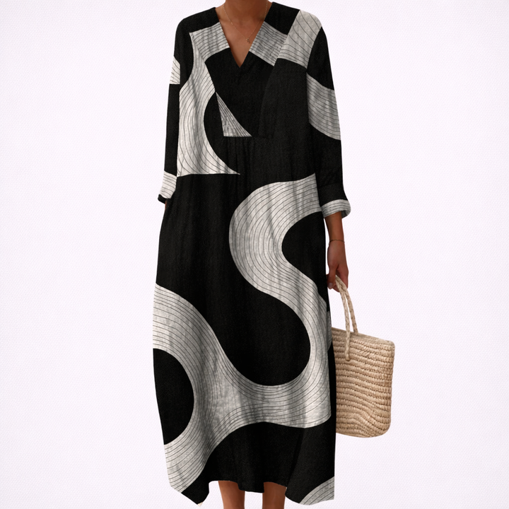 Ophélie | Robe d’Été Imprimée Flatteuse