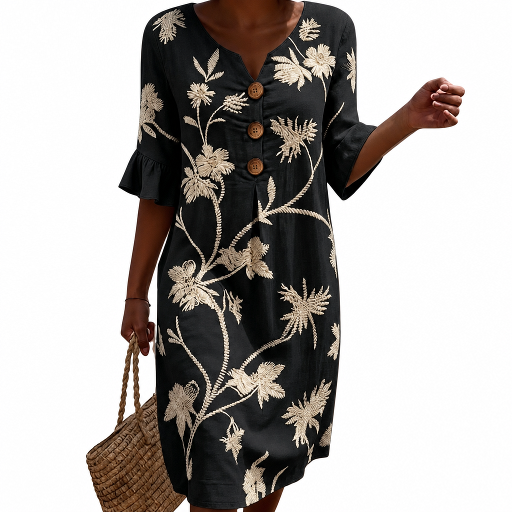 Bérénice | Robe femme décontractée à motifs floraux