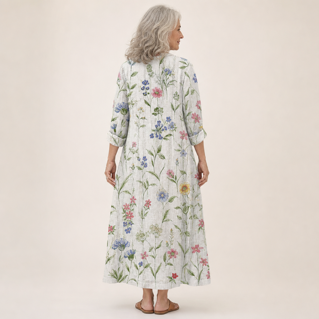 Doriane | Robe d’Été Imprimée Flatteuse