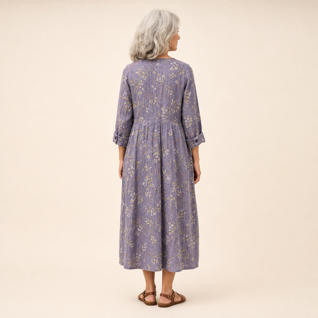 Lino | Robe d’Été Imprimée Flatteuse