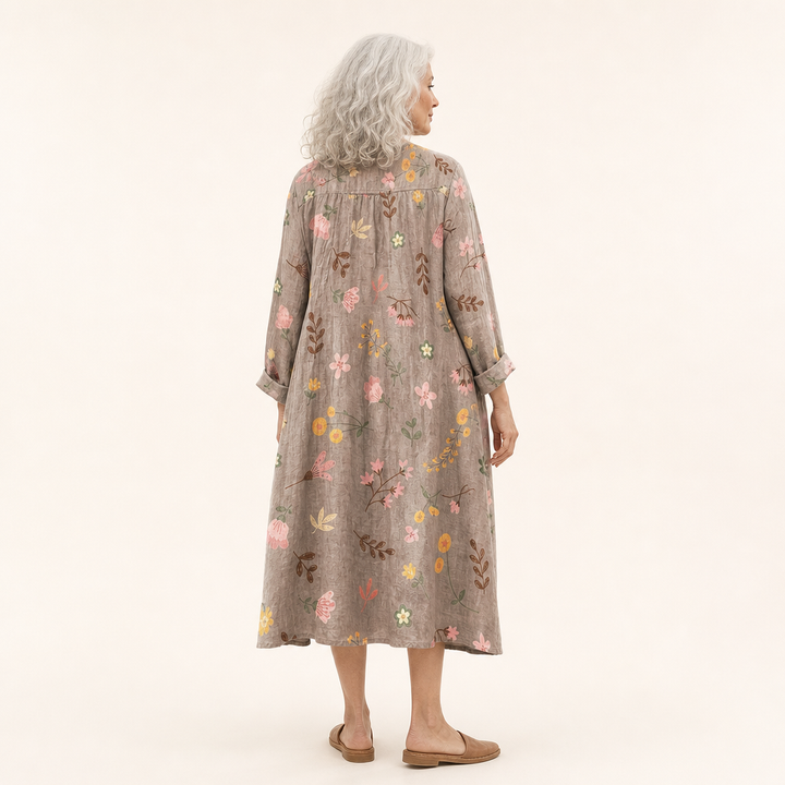 Maëlys | Robe d’Été Imprimée Flatteuse