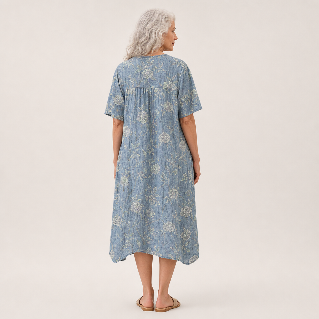 Geneviève | Robe d’Été Imprimée Flatteuse