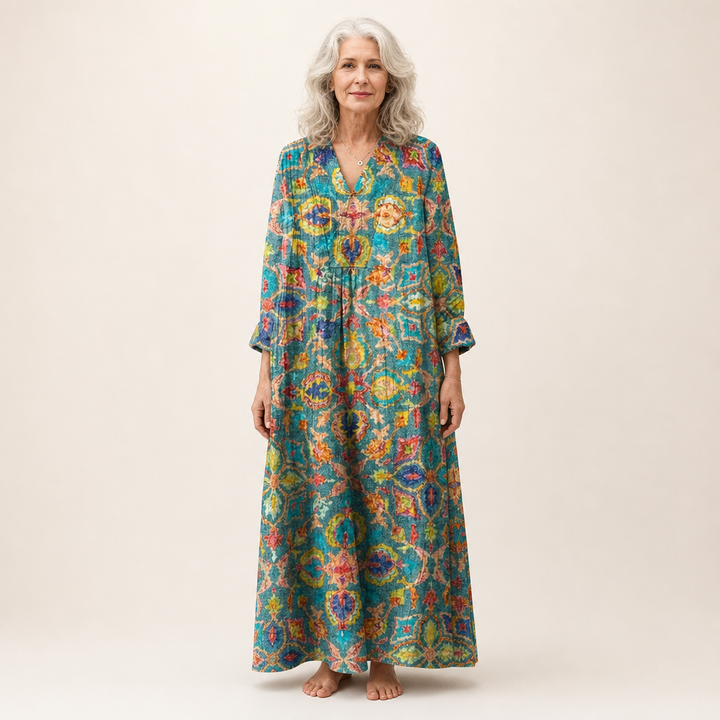 Capucine | Robe d’Été Imprimée Flatteuse