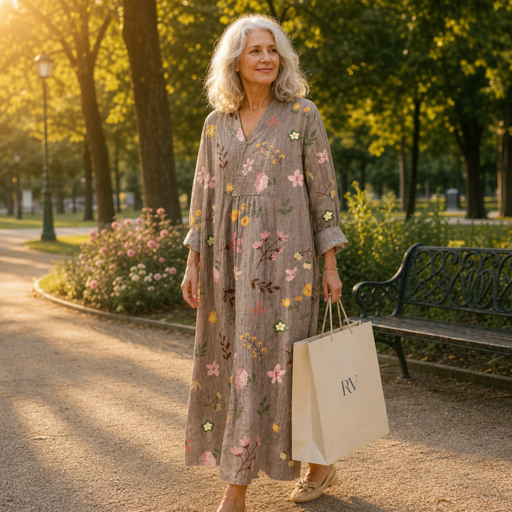 Maëlys | Robe d’Été Imprimée Flatteuse