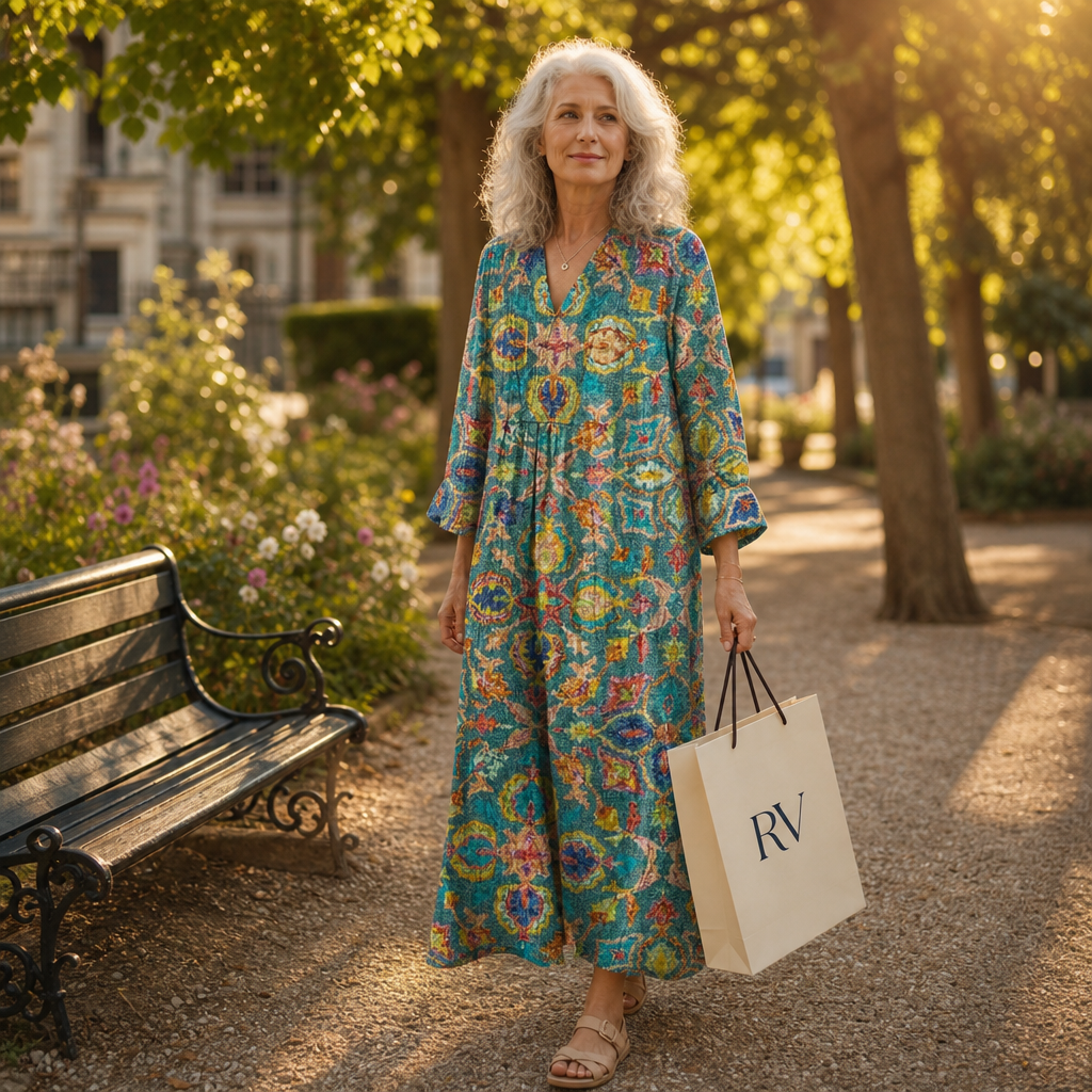 Capucine | Robe d’Été Imprimée Flatteuse