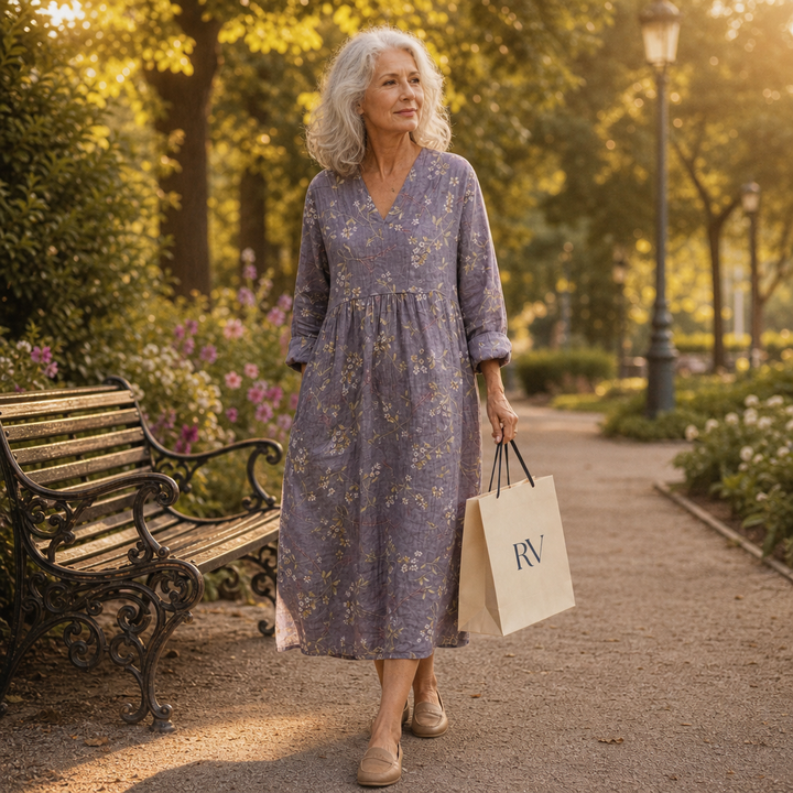 Lino | Robe d’Été Imprimée Flatteuse