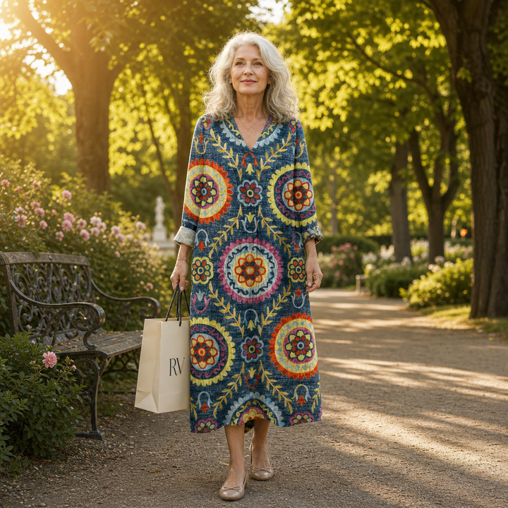 Amélie | Robe d’Été Imprimée Flatteuse