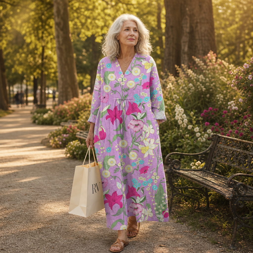 Élise | Robe d’Été Imprimée Flatteuse