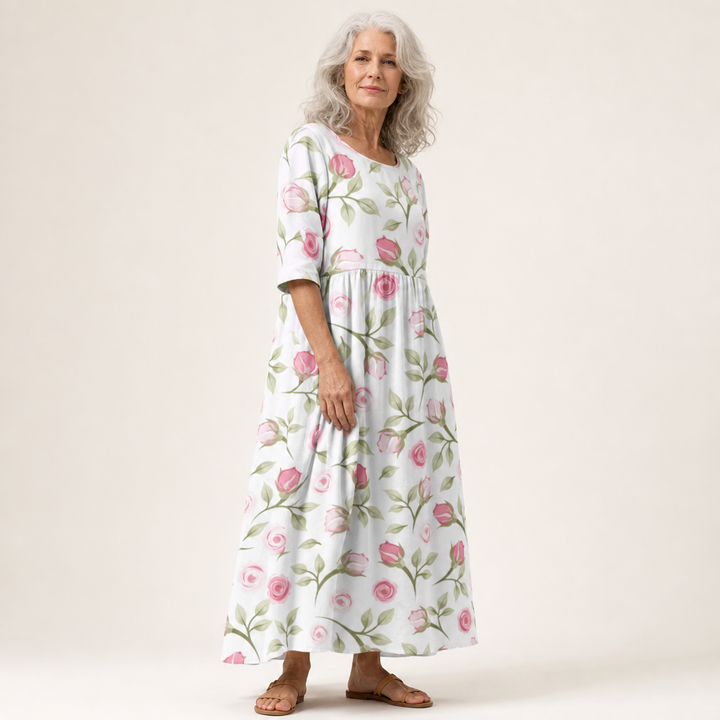 Thais | Robe longue fluide chic et confortable