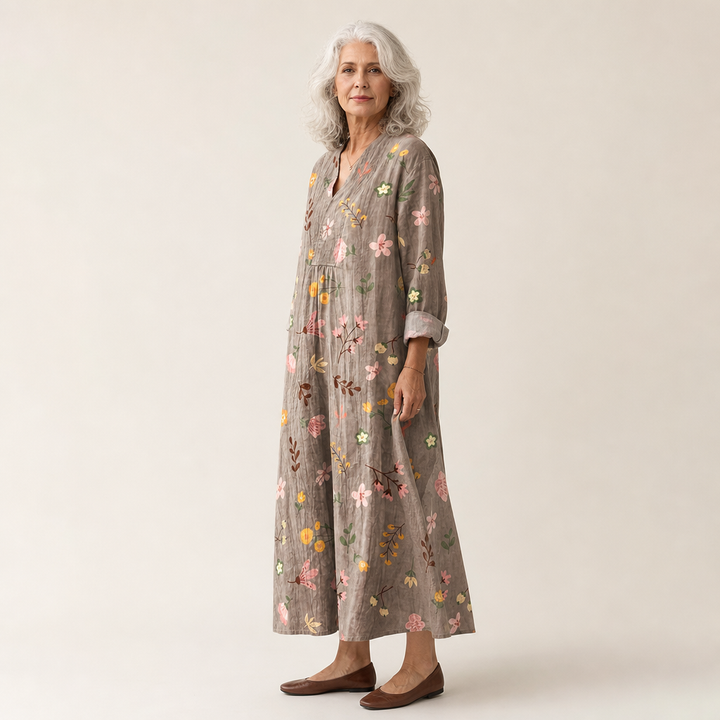 Maëlys | Robe d’Été Imprimée Flatteuse