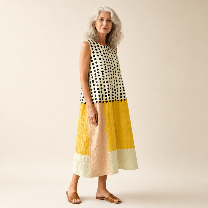 Sybille | Robe d’Été Confortable Sans Manches