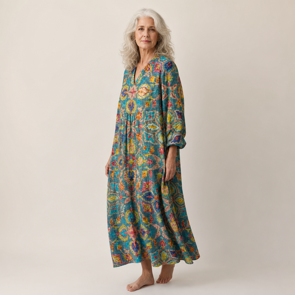Capucine | Robe d’Été Imprimée Flatteuse