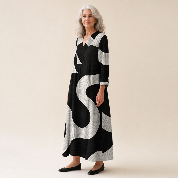 Ophélie | Robe d’Été Imprimée Flatteuse
