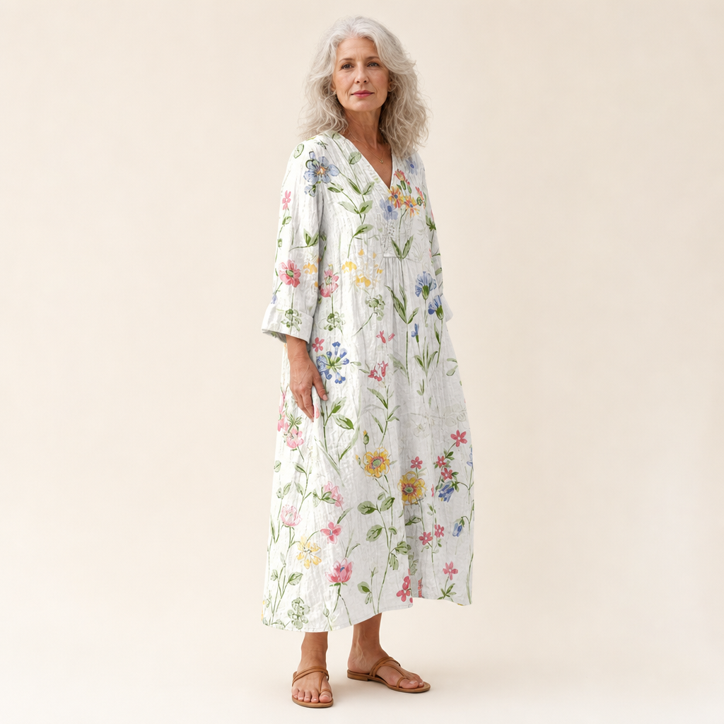 Doriane | Robe d’Été Imprimée Flatteuse