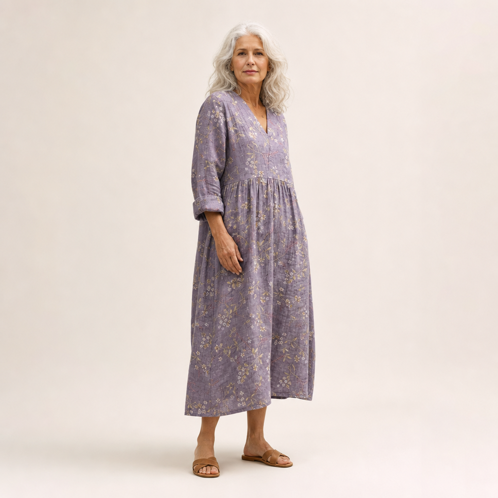Lino | Robe d’Été Imprimée Flatteuse