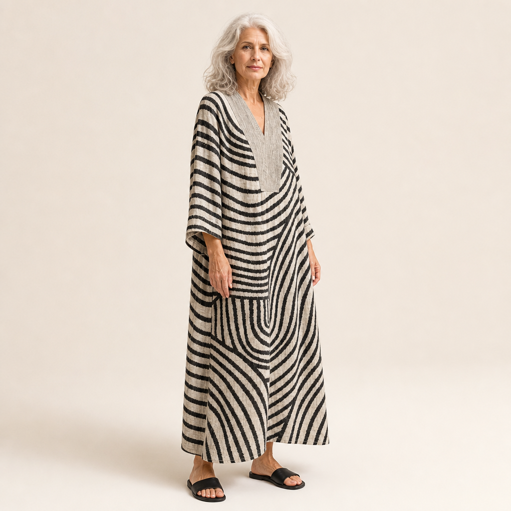 Blanche | Robe d’Été Imprimée Flatteuse