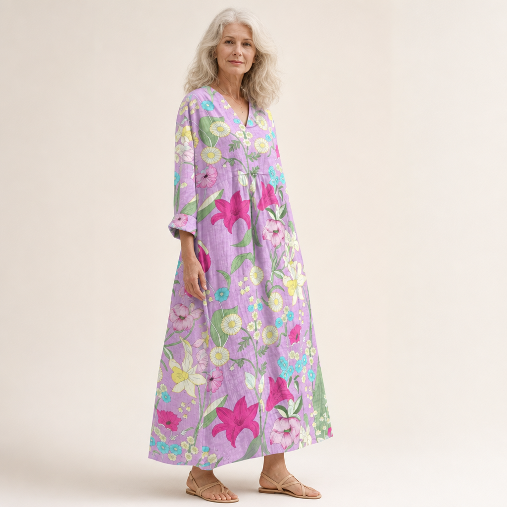 Élise | Robe d’Été Imprimée Flatteuse