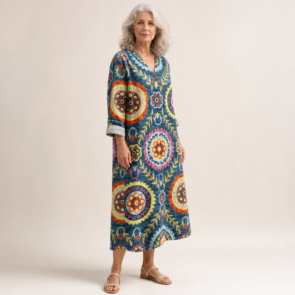 Amélie | Robe d’Été Imprimée Flatteuse