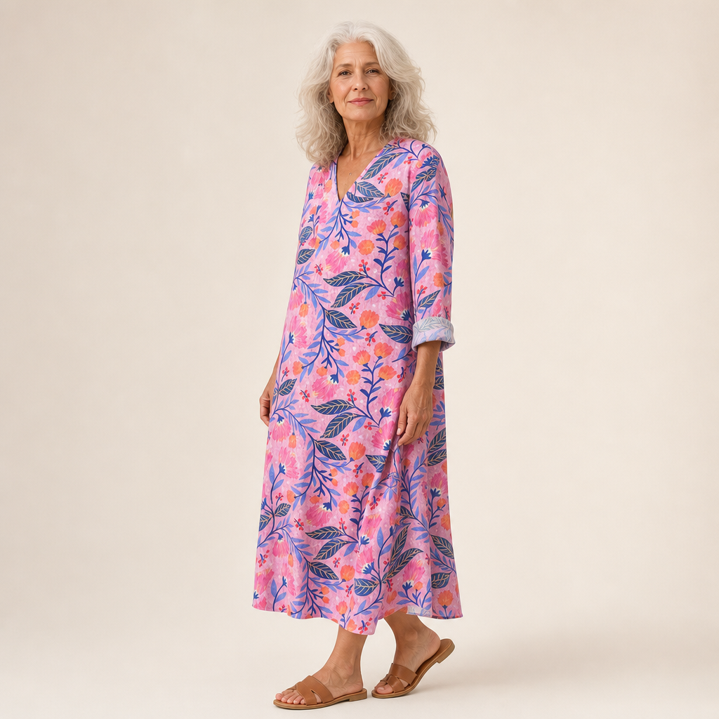 Clémence | Robe d’Été Imprimée Flatteuse