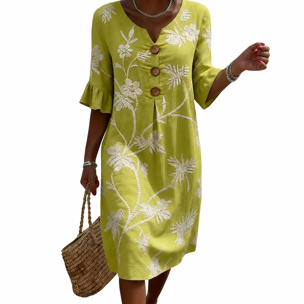 Lucie | Robe femme décontractée à motifs floraux