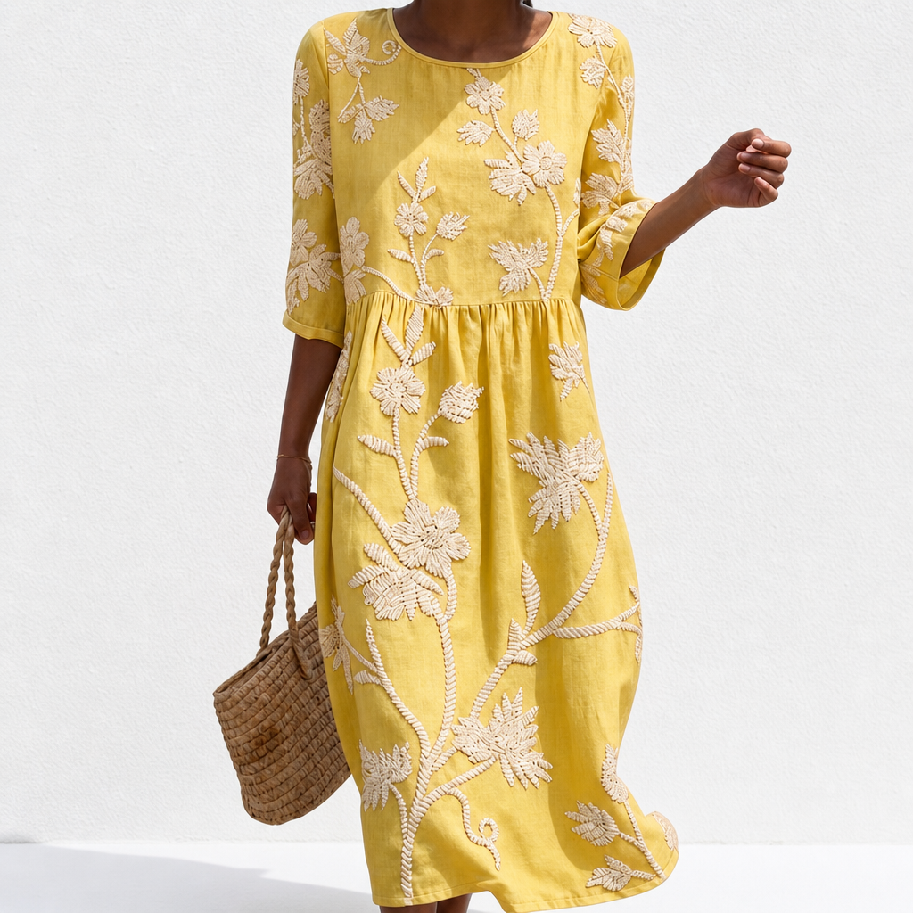 Sidonie | Robe féminine décontractée à motif floral
