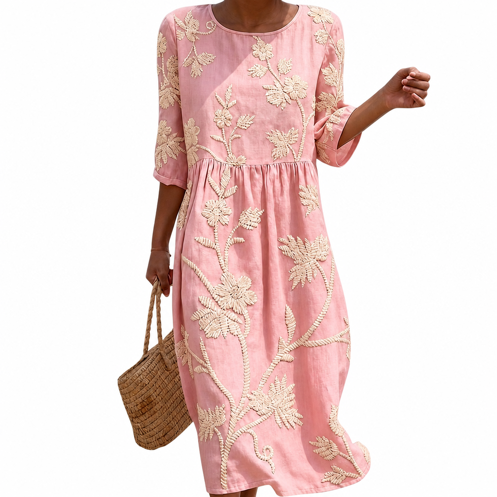 Eléonore | Robe femme décontractée à motifs floraux