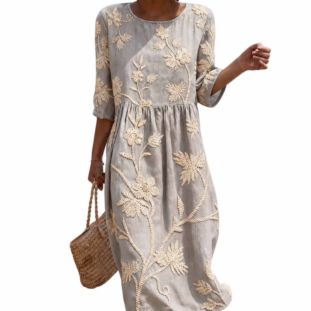 Coralie | Robe féminine décontractée à motif floral
