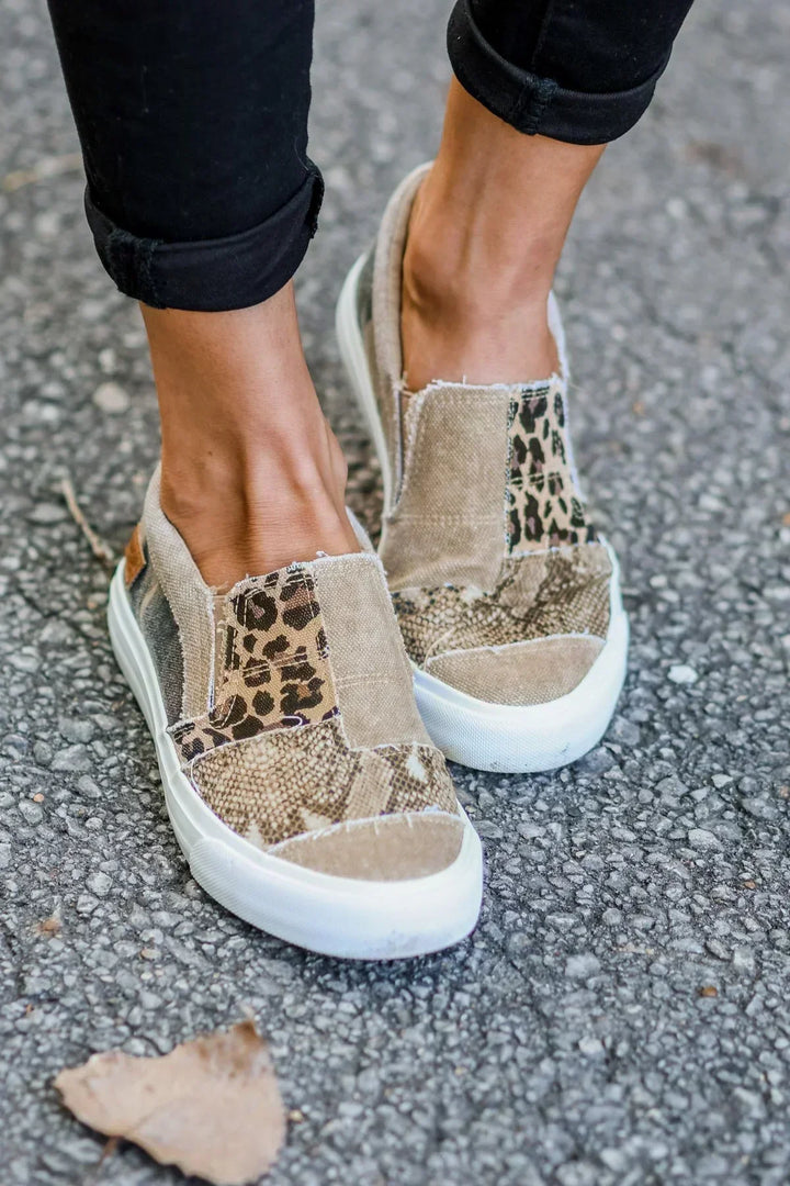 Como |  Baskets confortables en patchwork