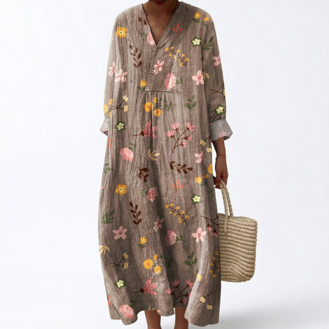 Maëlys | Robe d’Été Imprimée Flatteuse