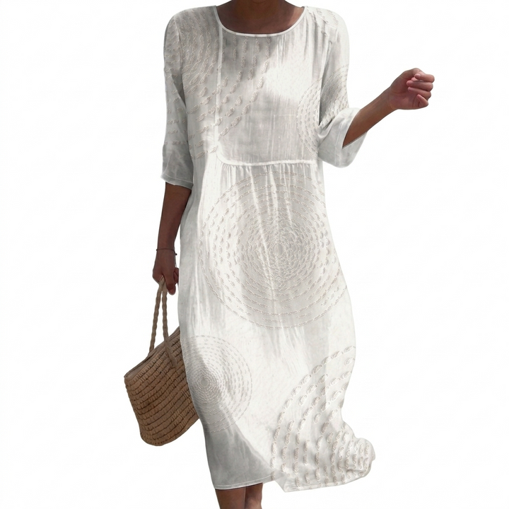 Anaïs | Robe casual brodée pour femme