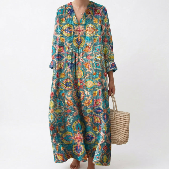 Capucine | Robe d’Été Imprimée Flatteuse