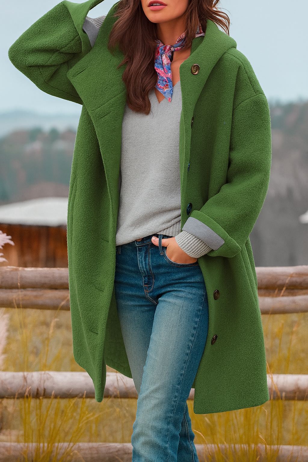 Kaia | Manteau Casual avec Capuche Élégant