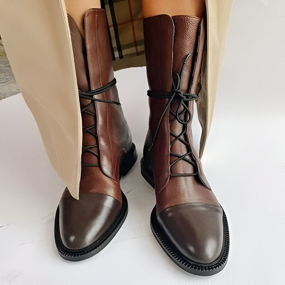 Isabella | Bottines Élégantes à Talons en Cuir Végétal