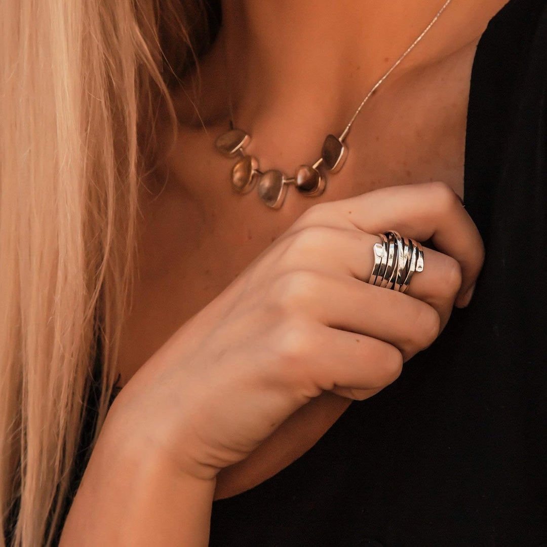 Bliss | Bague en Argent Épais Vintage