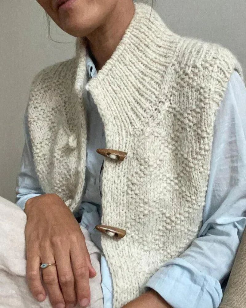 Stacy | Gilet En Tricot Sans Manches Sophistiqué