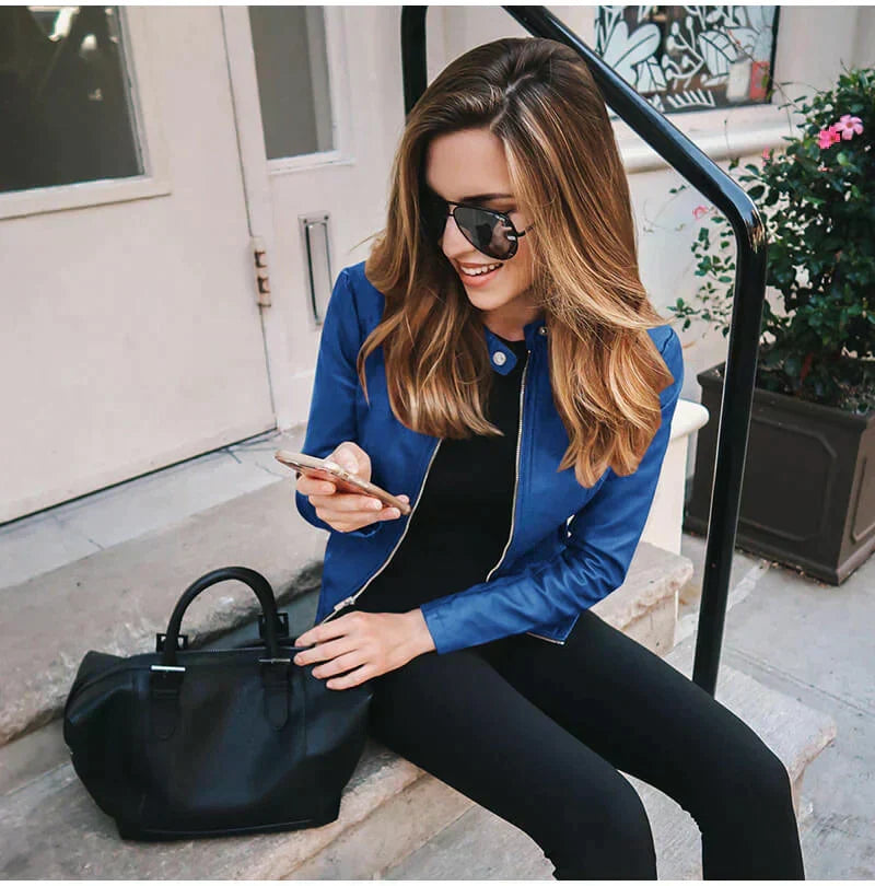 Sophia | Veste en Cuir Italienne