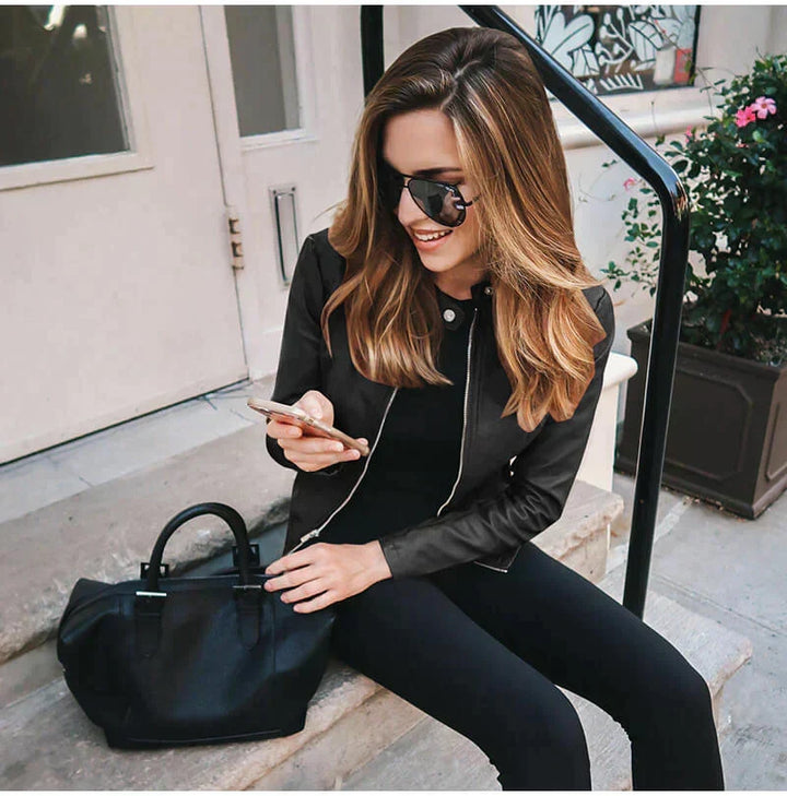 Sophy | Veste en Cuir Italienne
