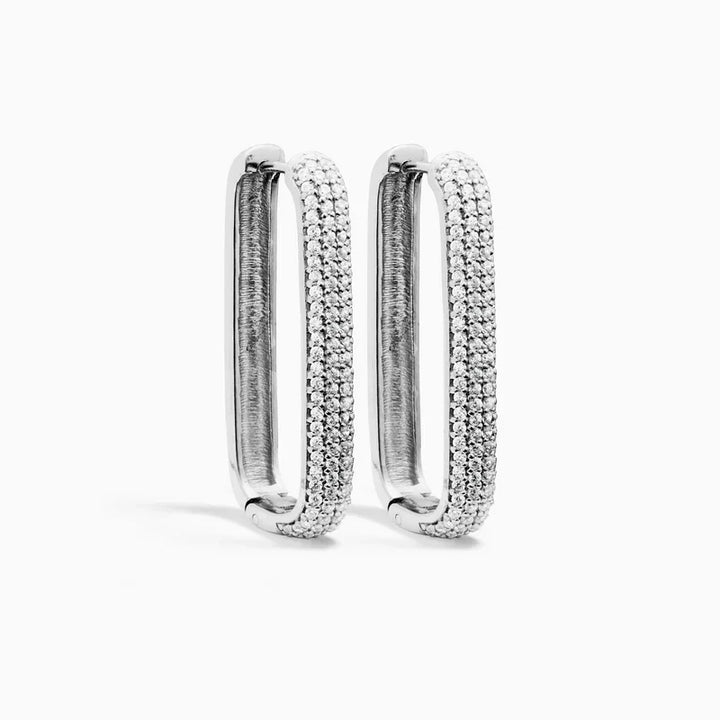Céleste | Grandes boucles d’oreilles avec icône de paon