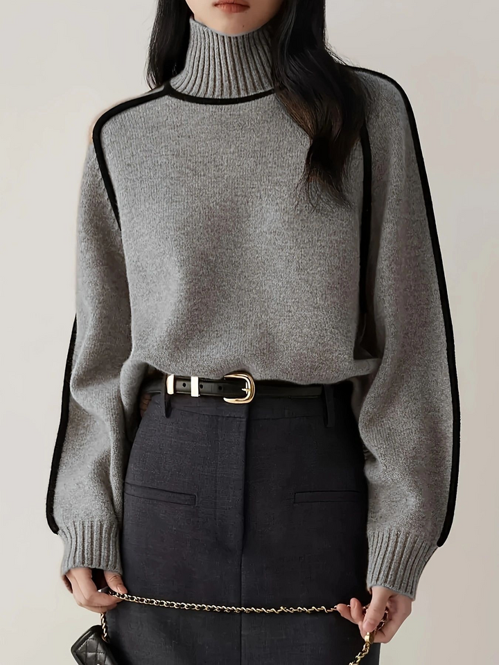 Emilie | Pull Col Montant Doux Similaire au Cachemire