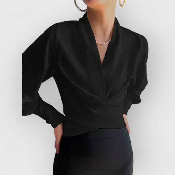 Antonia | Blouse élégante pour femme avec manches bouffantes