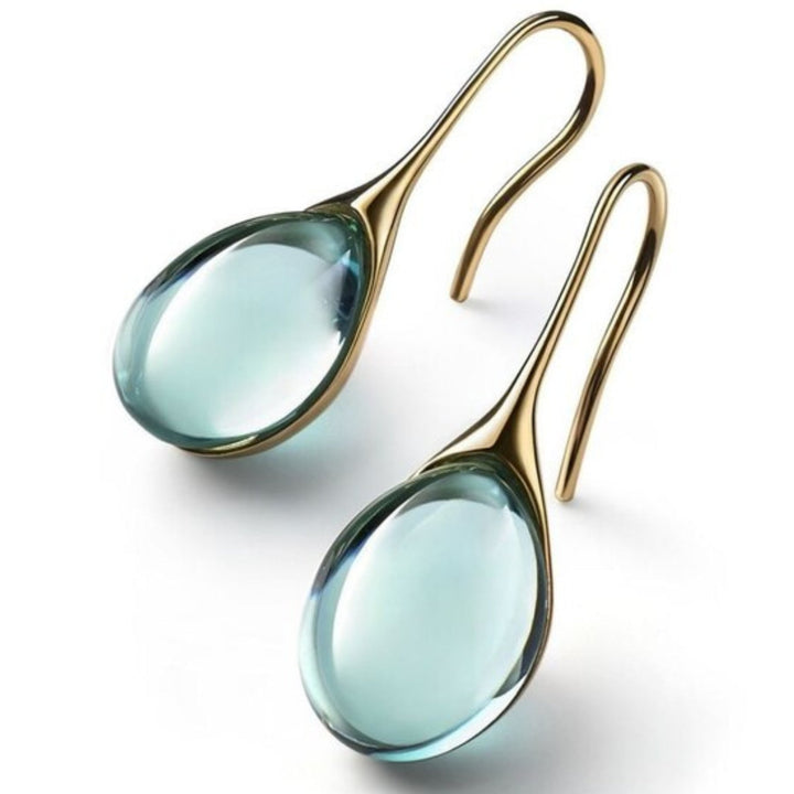 Mireille | Boucles d'Oreilles en Cristal d'Or et d'Argent